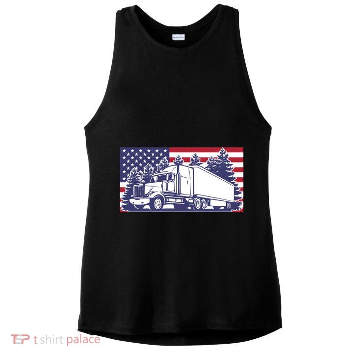 American Truck Gift Ladies PosiCharge Tri-Blend Wicking Tank