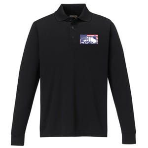 American Truck Gift Performance Long Sleeve Polo