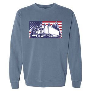 American Truck Gift Garment-Dyed Sweatshirt