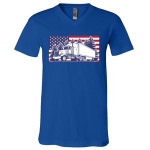 American Truck Gift V-Neck T-Shirt