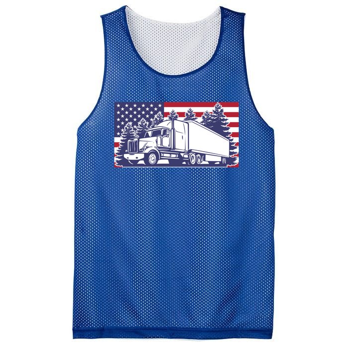 American Truck Gift Mesh Reversible Basketball Jersey Tank