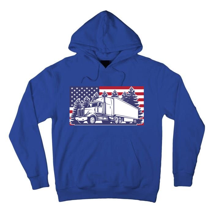 American Truck Gift Tall Hoodie