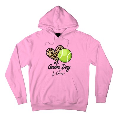 America Tennis Game Day Vibes Tennis Mom Leopard Gift Hoodie