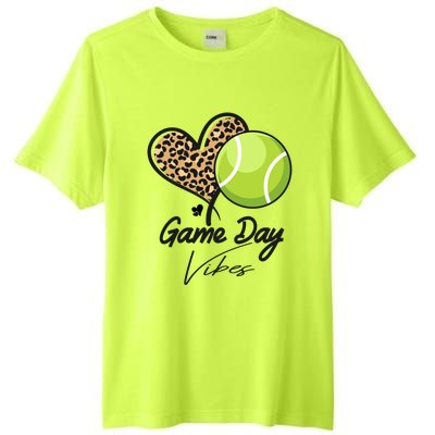 America Tennis Game Day Vibes Tennis Mom Leopard Gift Tall Fusion ChromaSoft Performance T-Shirt