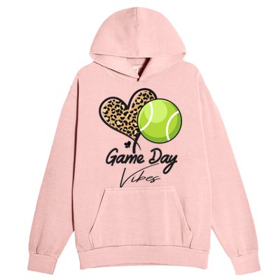 America Tennis Game Day Vibes Tennis Mom Leopard Gift Urban Pullover Hoodie