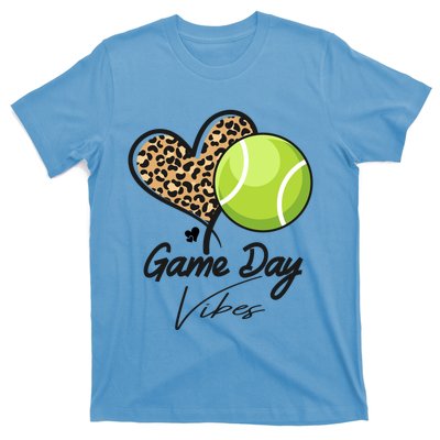 America Tennis Game Day Vibes Tennis Mom Leopard Gift T-Shirt