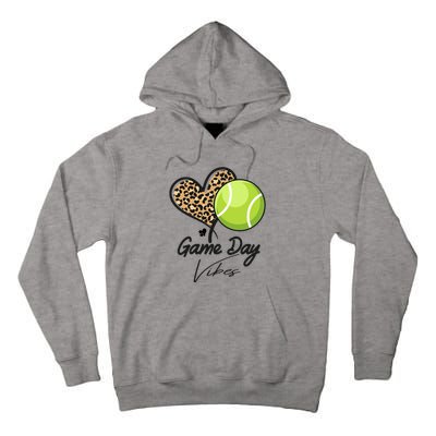 America Tennis Game Day Vibes Tennis Mom Leopard Gift Tall Hoodie