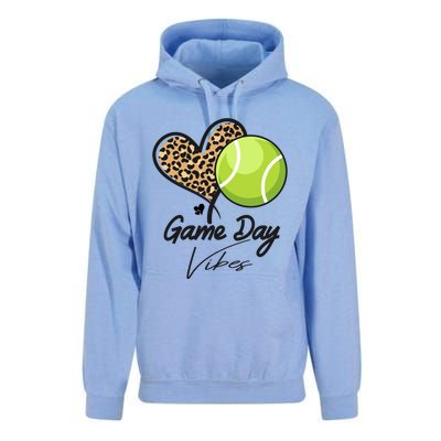 America Tennis Game Day Vibes Tennis Mom Leopard Gift Unisex Surf Hoodie