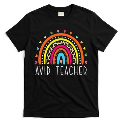AVID Teacher Gifts Boho Rainbow Back To School Appreciation T-Shirt