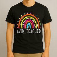 AVID Teacher Gifts Boho Rainbow Back To School Appreciation T-Shirt