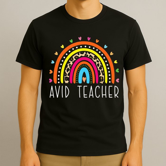 AVID Teacher Gifts Boho Rainbow Back To School Appreciation T-Shirt