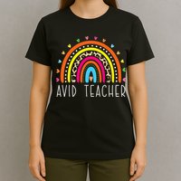 AVID Teacher Gifts Boho Rainbow Back To School Appreciation T-Shirt