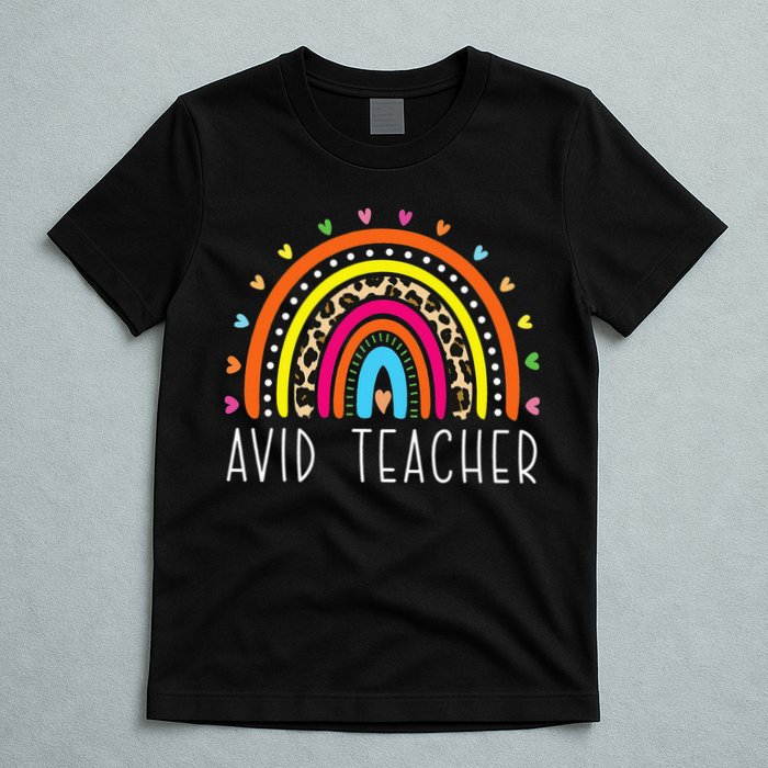 AVID Teacher Gifts Boho Rainbow Back To School Appreciation T-Shirt