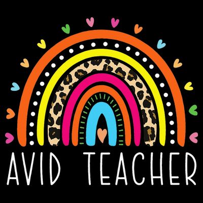 AVID Teacher Gifts Boho Rainbow Back To School Appreciation T-Shirt
