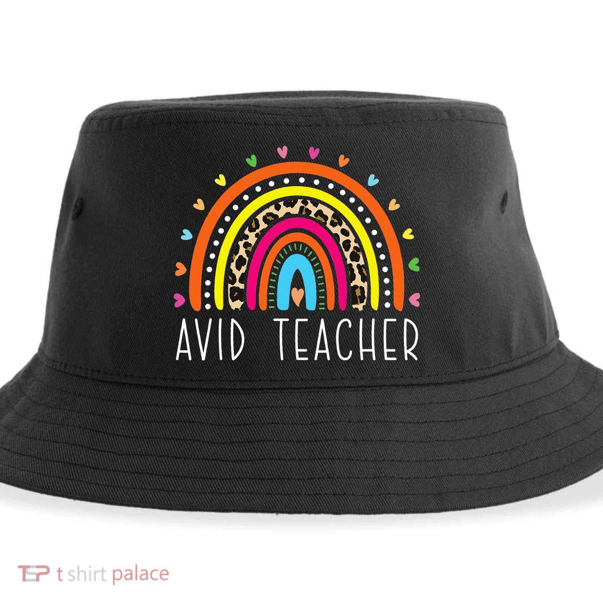 AVID Teacher Gifts Boho Rainbow Back To School Appreciation Sustainable Bucket Hat