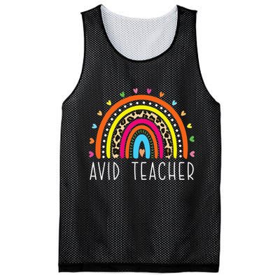 AVID Teacher Gifts Boho Rainbow Back To School Appreciation Mesh Reversible Basketball Jersey Tank