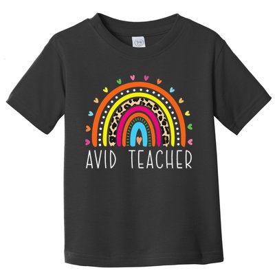 AVID Teacher Gifts Boho Rainbow Back To School Appreciation Toddler T-Shirt