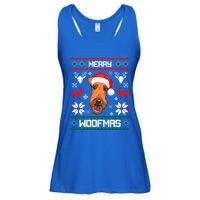 Airedale Terrier Gift For Merry Christmas Woofmas Clothes Gift Ladies Essential Flowy Tank