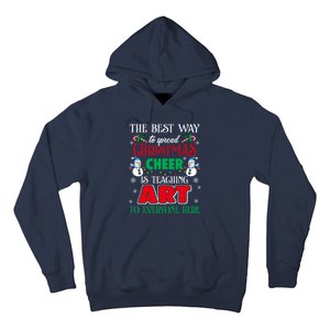 Art Teacher Gift Ugly Sweater Christmas Cheer Artist Hoodie