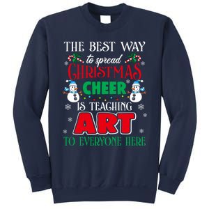 Art Teacher Gift Ugly Sweater Christmas Cheer Artist Sweatshirt