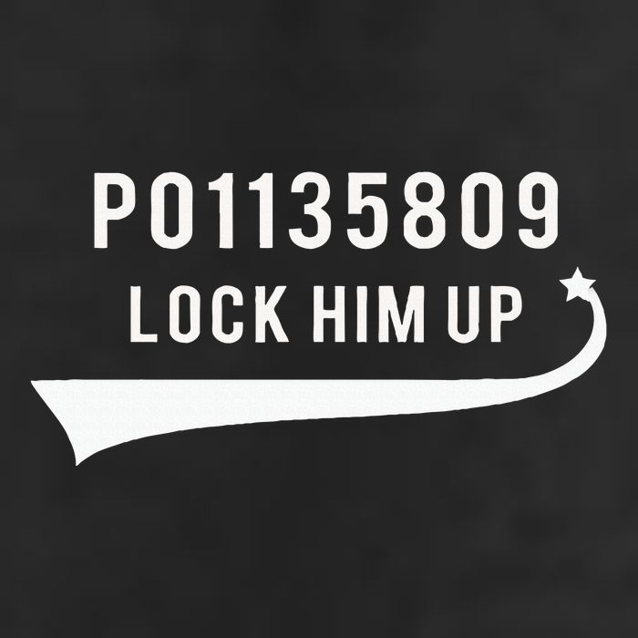 Anti Trump GA Booking Number Fulton County Jail Lock Him Up 7 Panel Mesh Trucker Snapback Hat