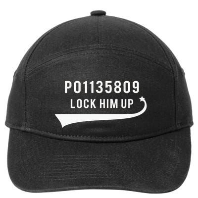 Anti Trump GA Booking Number Fulton County Jail Lock Him Up 7-Panel Snapback Hat