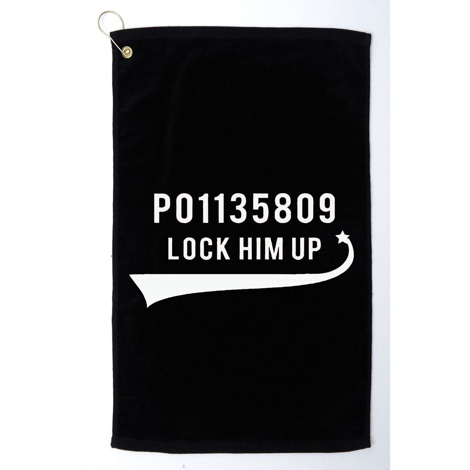 Anti Trump GA Booking Number Fulton County Jail Lock Him Up Golf Towel
