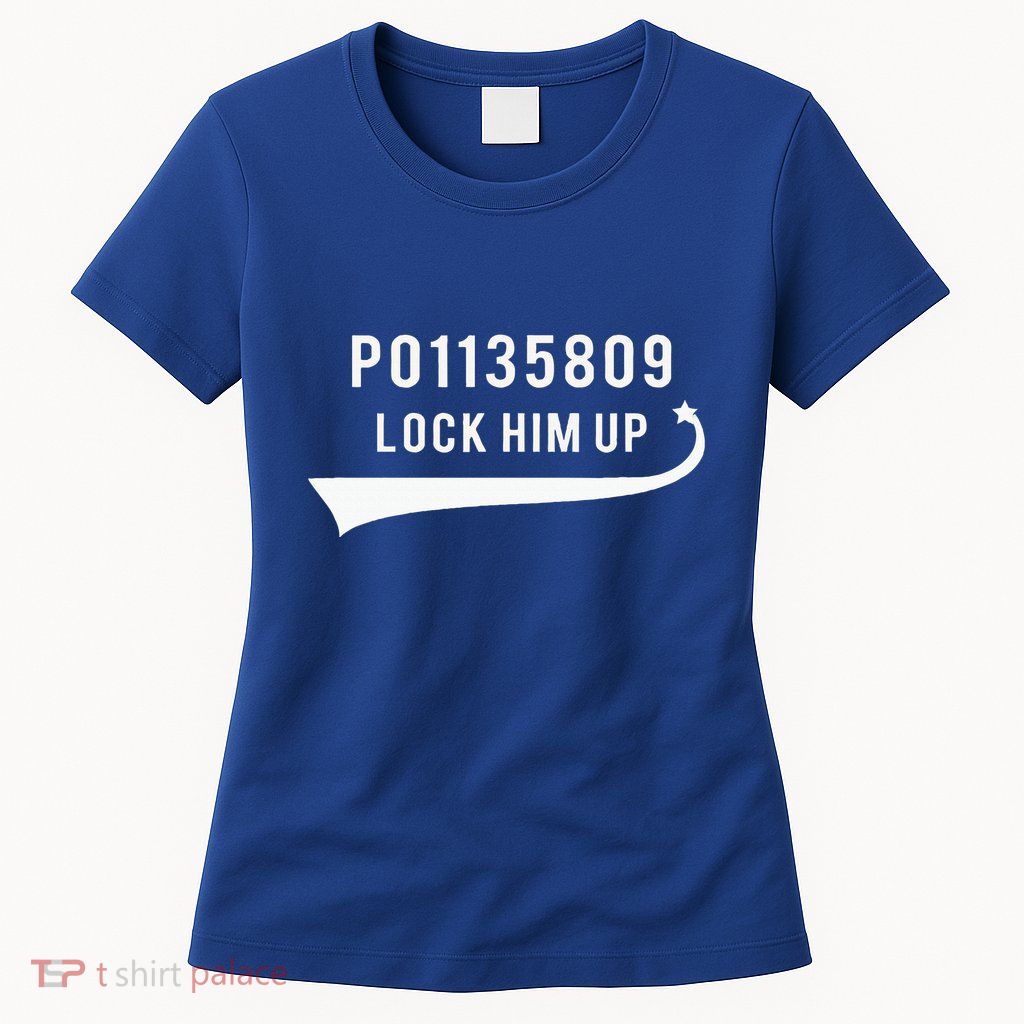 Anti Trump GA Booking Number Fulton County Jail Lock Him Up Womens T-Shirt