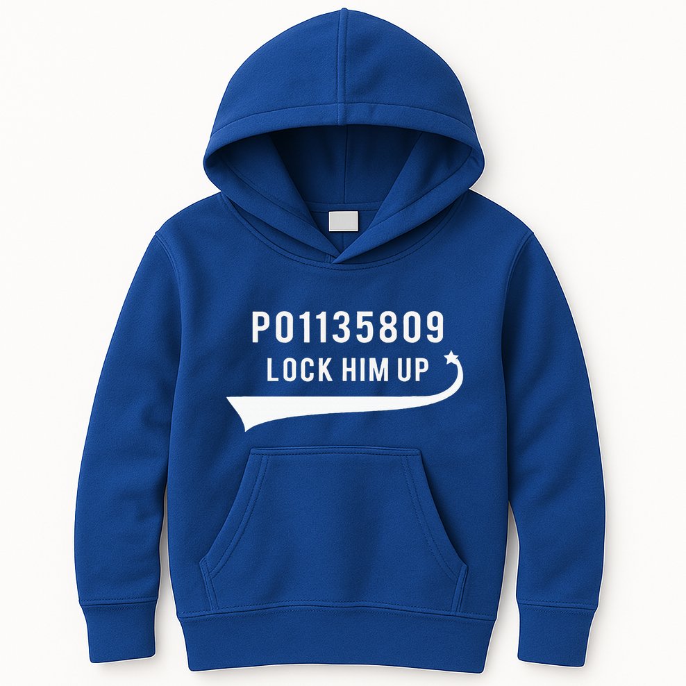 Anti Trump GA Booking Number Fulton County Jail Lock Him Up Kids Hoodie