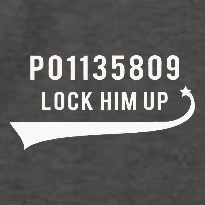 Anti Trump GA Booking Number Fulton County Jail Lock Him Up Vector Backpack