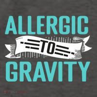 Allergic To Gravity Funny Saying Vector Backpack
