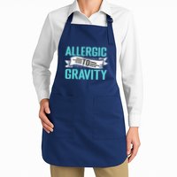 Allergic To Gravity Funny Saying Apron
