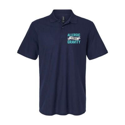 Allergic To Gravity Funny Saying Polo