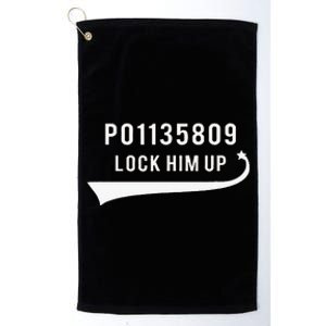 Anti Trump GA Booking Number Fulton County Jail Lock Him Up Platinum Collection Golf Towel