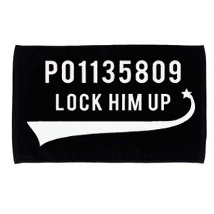 Anti Trump GA Booking Number Fulton County Jail Lock Him Up Microfiber Hand Towel