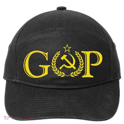 Anti Trump Gop Russian Republican Political 7-Panel Snapback Hat