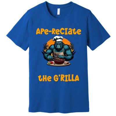 Appreciate The Grilla Master Bbq Griller Fun Pun Gift Premium T-Shirt