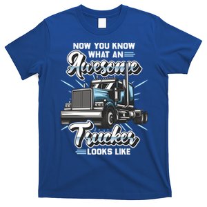 Awesome Trucker Gift Semi Truck Driver Big Rig Truckers Cute Gift T-Shirt