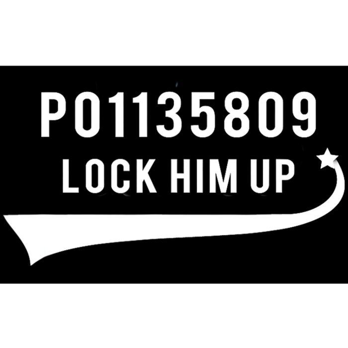 Anti Trump GA Booking Number Fulton County Jail Lock Him Up Bumper Sticker