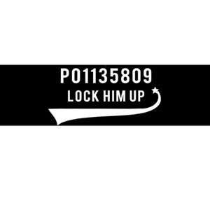 Anti Trump GA Booking Number Fulton County Jail Lock Him Up Bumper Sticker