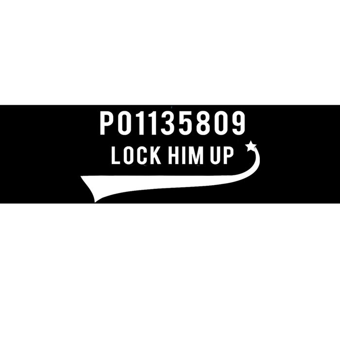 Anti Trump GA Booking Number Fulton County Jail Lock Him Up Bumper Sticker