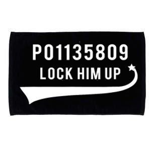 Anti Trump GA Booking Number Fulton County Jail Lock Him Up Microfiber Hand Towel