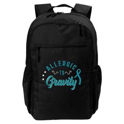 Allergic To Gravity Pots Dysautonomia Turquoise Ribbon Salt Cute Gift Backpack