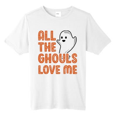 All The Ghouls Love Me Ghost Boy Halloween Tall Fusion ChromaSoft Performance T-Shirt