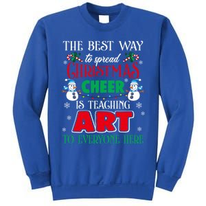 Art Teacher Gift Ugly Sweater Christmas Cheer Artist Cute Gift Sweatshirt