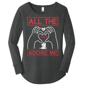 All The Girls Adore Me Women's Perfect Tri Tunic Long Sleeve Shirt