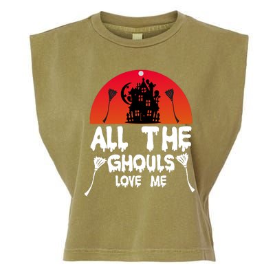 All The Ghouls Love Me Garment-Dyed Women's Muscle Tee