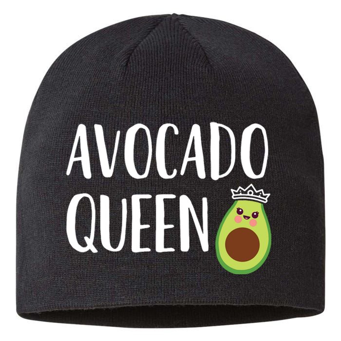 Avocado Themed Gift Women Girlsfunny Avocado Queen Sustainable Beanie