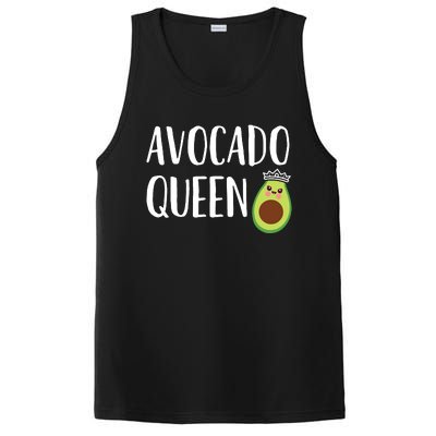 Avocado Themed Gift Women Girlsfunny Avocado Queen PosiCharge Competitor Tank