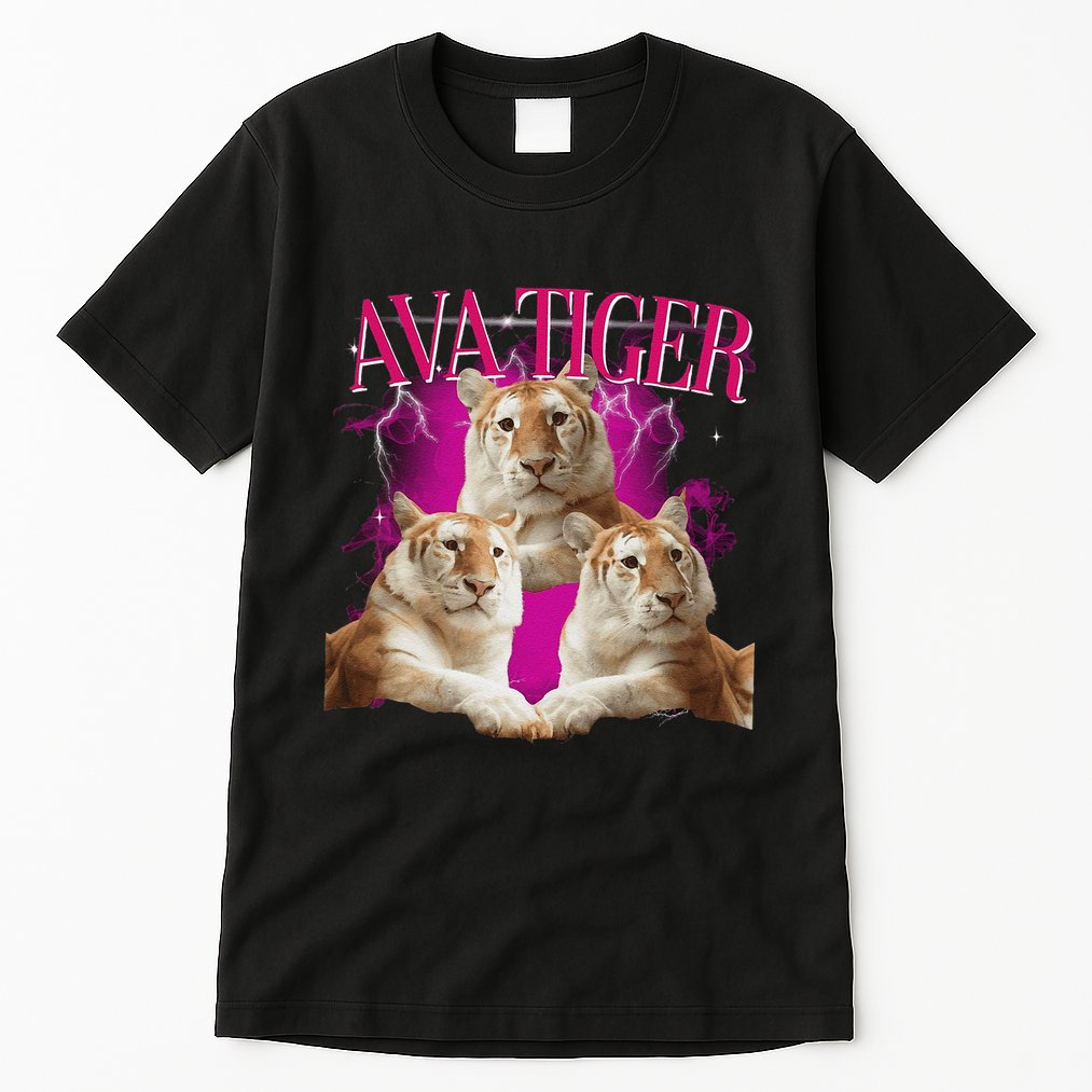 Ava The Golden Tiger Of Chiang Mai Cute Big Orange Cat Tall T-Shirt